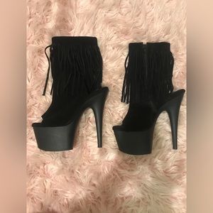 Pleaser: Adore suede and leather Boots